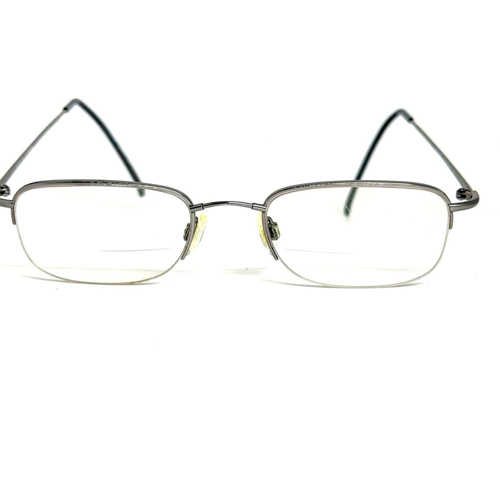 Flexon 607 by Marchon Light Gunmetal Rectangular Eyeglasses Frames 49-20-140